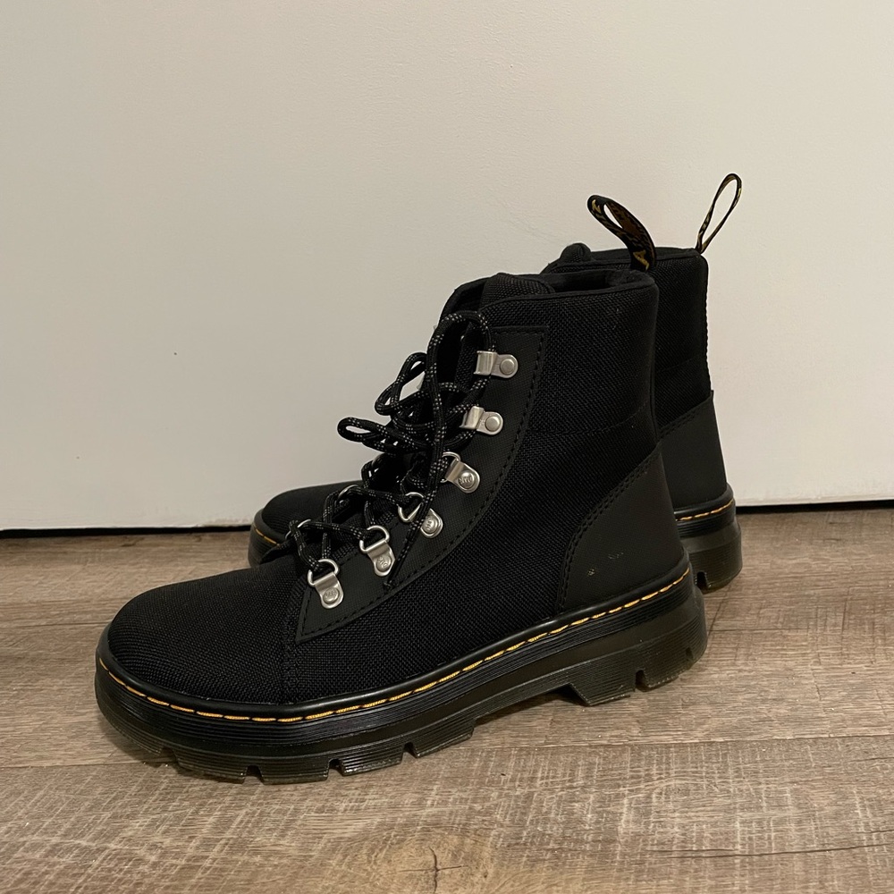 Dr. Martens Black Canvas Boots